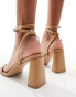 Simmi London Bia strappy block heeled sandal in beige