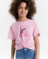 ფოტო #2 პროდუქტის Big Girls Script Short-Sleeve T-Shirt