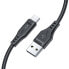Фото #7 товара Kabel przewód do telefonu USB - USB-C 3A 1.2m czarny