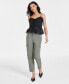 Фото #5 товара Women's Belted Cargo Pants, Created for Macy's