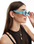 Фото #3 товара AIRE calisto oval sunglasses in iridescent blue