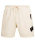 Фото #2 товара Men's Cream Brooklyn Nets Triple Tonal Woven Shorts