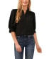 Фото #2 товара Women's 3/4-Sleeve Collared Button Down Blouse