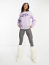 Фото #3 товара Threadbare Ski printed sweater in lilac