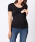 ფოტო #3 პროდუქტის Women's Maternity Nursing T-shirts, Twin Pack