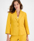 ფოტო #3 პროდუქტის Crepe Two-Button Blazer & Pants, Regular and Petite Sizes