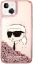 Karl Lagerfeld Etui Karl Lagerfeld KLHCP14MLNKHCP Apple iPhone 14 Plus różowy/pink hardcase Glitter Karl Head