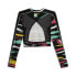 Фото #2 товара Puma Wal T7 Mock Neck Long Sleeve Cropped Pullover Top Womens Black Casual Tops