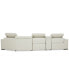Фото #20 товара Jenneth 4Pc Leather Cuddler Sectional with 2 Power Recliners, Created for Macy's