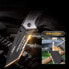 6-in-1 Folding Knife Outdoor Extra Sharp Knife Pocket Knife with Titanium Stainless Steel Coating Hunting Knife with Sharpener Whistles Bottle Opener Screwdriver Glass Breaker Belt Cutter