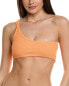 Simkhai Umi Textured One-Shoulder Strappy Bikini Top Women's S - фото #1