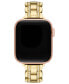 Фото #1 товара Women's Gold-Tone Pave Stainless Steel Bracelet Band for Apple Watch, 38mm, 40mm, 41mm