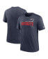 Фото #1 товара Men's Heather Navy New England Patriots Team Tri-Blend T-shirt