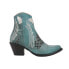 Фото #1 товара Ferrini Savannah Embroidered Round Toe Cowboy Booties Womens Blue Casual Boots 6