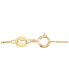 Фото #3 товара Sirena diamond Solitaire Swirl 18" Pendant Necklace (3/8 ct. t.w.) in 14k Gold