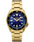 Men's Automatic 5 Sports Gold-Tone Stainless Steel Bracelet Watch 43mm