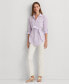 Фото #4 товара Women's Striped Belted Utility Shirt