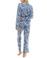 ფოტო #5 პროდუქტის Women's 2-Pc. Whisperluxe Printed Pajamas Set