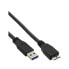 Фото #1 товара InLine USB 3.2 Gen.1 Cable Type A male / Micro B male - black - 1m