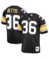 Фото #2 товара Men's Jerome Bettis Black Pittsburgh Steelers 1996 Authentic Throwback Retired Player Jersey