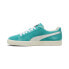 Фото #2 товара Puma Clyde Og 39196213 Mens Green Suede Lace Up Lifestyle Sneakers Shoes