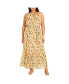 Фото #1 товара Plus Size Callie Print Tier Maxi Dress
