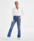 ფოტო #1 პროდუქტის Women's Mid-Rise Curvy Bootcut Jeans, Created for Macy's