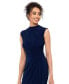 ფოტო #6 პროდუქტის Women's Ruched Draped Gown