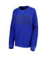 ფოტო #3 პროდუქტის Women's Royal Kentucky Wildcats Surf Plus Size Southlawn Waffle-Knit Thermal Tri-Blend Long Sleeve T-shirt