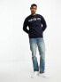 GANT 1949 crest logo applique relaxed fit sweatshirt in navy