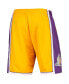 Шорты Mitchell&Ness Los Angeles Lakers 2009 75-летие Hardwood Classics Золотистый, Средний - фото #4