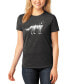 Фото #1 товара Women's Premium Blend Howling Wolf Word Art T-shirt