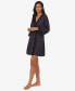 ფოტო #4 პროდუქტის Lauren Ralph Satin Lauren Lace-Trim Wrap Robe Lingerie