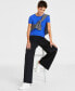 Фото #5 товара Women’s Ribbed T-Shirt, Created for Macy’s