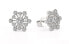 Fashion silver earrings Snowflake AGUP2754