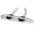 StarTech.com 2 Port 16in DB9 Serial Port Bracket to 10 Pin Header - 2 x DB-9 - 2 x IDC - Silver - White
