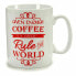 Фото #2 товара Кружка Mug Coffee Фарфор Красный Белый 500 ml 24 штук