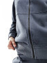 Фото #3 товара Missyempire zip through bomber jacket co-ord in charcoal