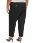 Фото #2 товара Plus Size Pleat-Front Cropped Ankle Pants