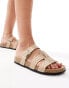 ASOS DESIGN Field mule flat sandals in beige Бежевый, 42 - фото #1