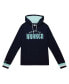 Фото #3 товара Men's Deep Sea Blue Seattle Kraken Legendary Slub Hoodie Long Sleeve T-shirt