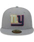 ფოტო #3 პროდუქტის Men's Gray New York Giants Color Pack 59FIFTY Fitted Hat