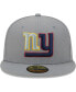 Головной убор для мужчин New Era серый New York Giants Color Pack 59FIFTY 7 3/8 - фото #3