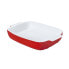 Фото #2 товара Форма для выпечки Pyrex Signature Красный Прямоугольный Белый Керамика 6 штук 29 x 19 x 7 cm