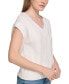 ფოტო #3 პროდუქტის Women's Extended-Shoulder Cable-Knit Vest