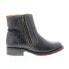 Фото #1 товара Bed Stu Eiffel F315403 Womens Black Leather Zipper Casual Dress Boots