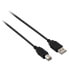 Фото #1 товара V7 USB 2.0 Cable USB A to B (m/m) black 5m - 5 m - USB A - USB B - USB 2.0 - Male/Male - Black