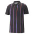 Фото #1 товара Puma Bmw Mms Striped Short Sleeve Polo Shirt Mens Black Casual 53813601