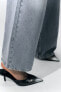 Фото #1 товара Туфли-мюли на высоком каблуке с эффектом потертости ZARA