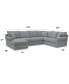 Фото #7 товара Zaniel 138" 3PC Fabric Sectional with Chaise, Created for Macy's